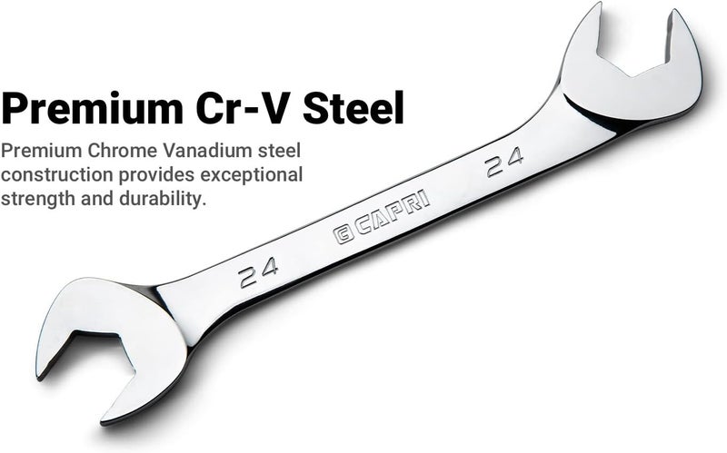 Capri Tools 10 mm Angle Open End Wrench, 30° and 60° angles, Metric - Image 3